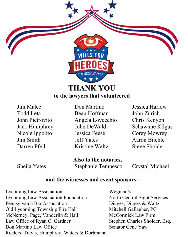 2017 Wills for Heroes