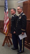 President Cronin, Commissioned as First Lieutenant